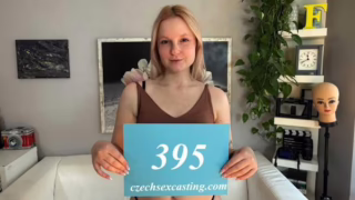 Czech Sex Casting E395 Sexy blonde is hungry for his dick