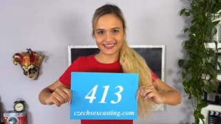 Czech Sex Casting E413 Smiling blonde Russian babe works wonders with her pussy