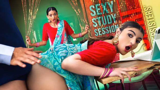 Step Siblings Sari Stepsisters Sexy Study Session